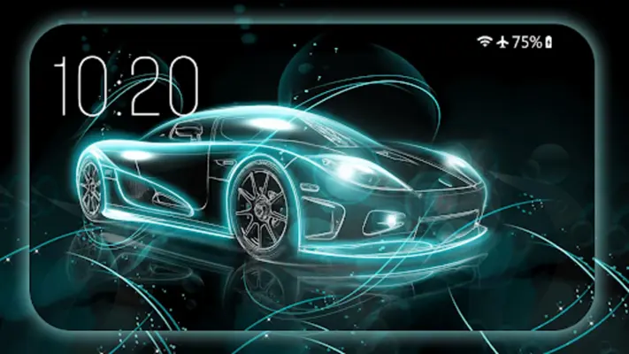 Neon Cars Wallpaper HD Themes android App screenshot 0