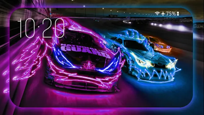 Neon Cars Wallpaper HD Themes android App screenshot 6